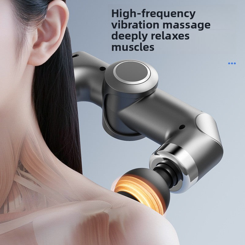 MD Health Foldable Electric Muscle Massager Gun