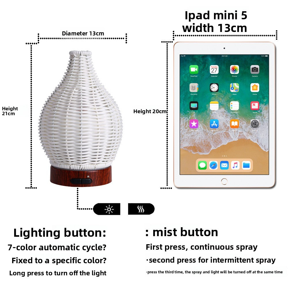 MD Health Rattan Essential Oil Diffuser