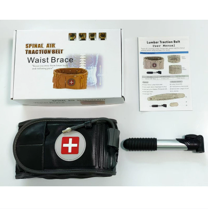 HD Health Inflatable Lumbar Support Belt with Pump for Waist Relief