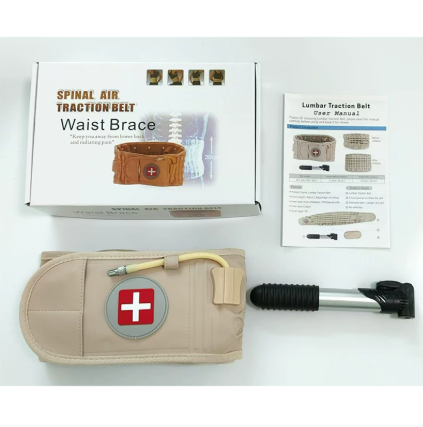 HD Health Inflatable Lumbar Support Belt with Pump for Waist Relief