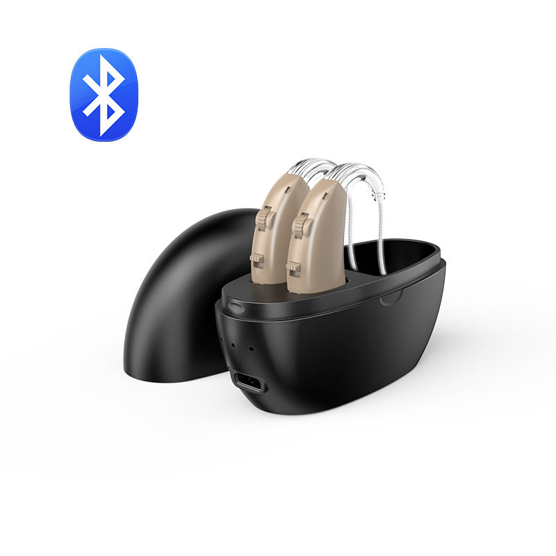 MD Health Rechargeable Bluetooth Hearing Aid with Noise Reduction
