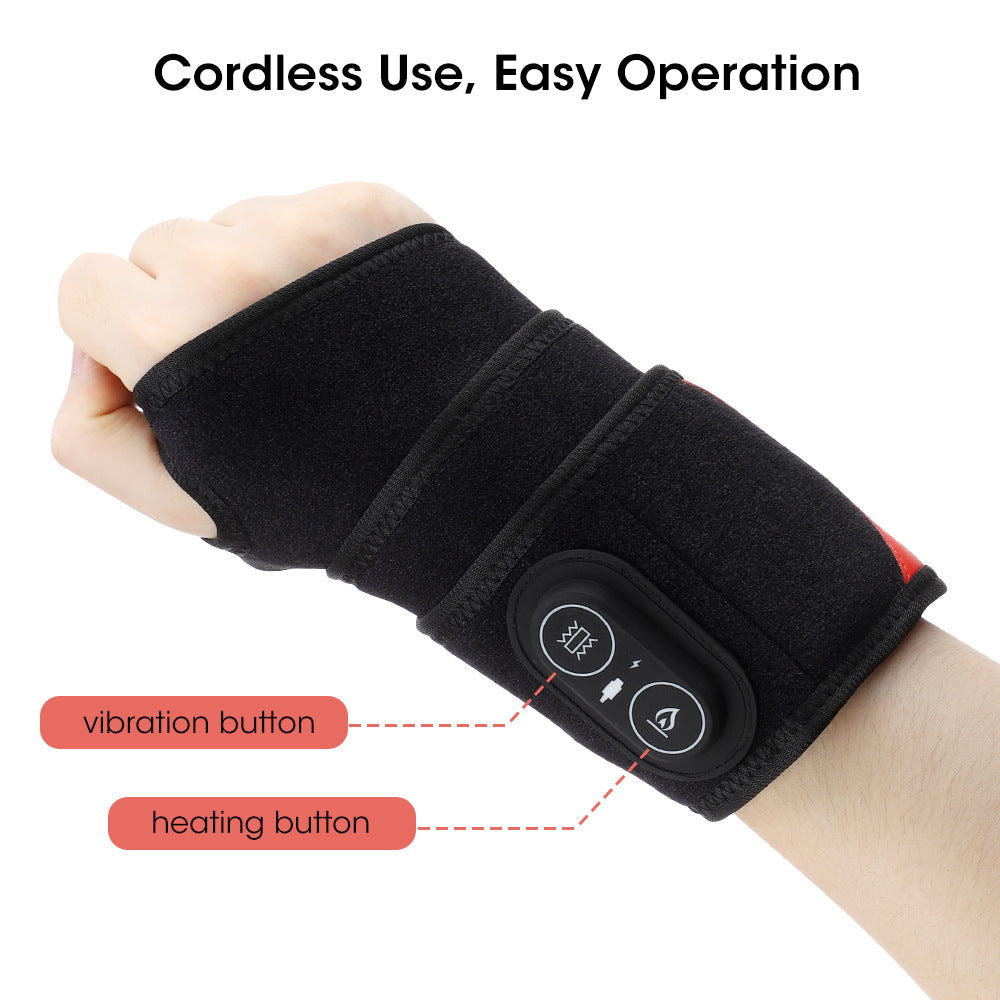 MD Health Red Light Therapy Wrist Wrap with Heat and Vibration