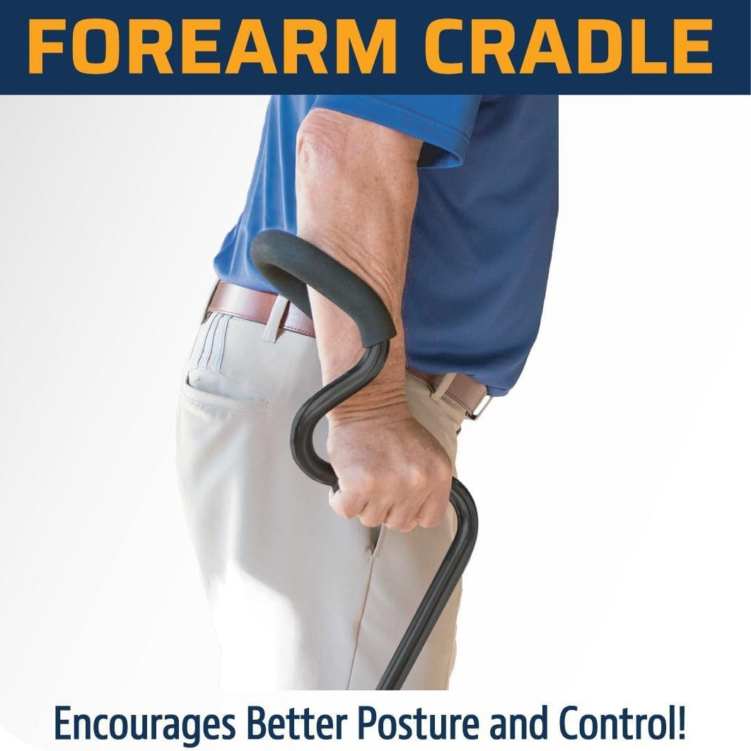 MD Health Elbow aluminum alloy walking aid four-legged walking stick