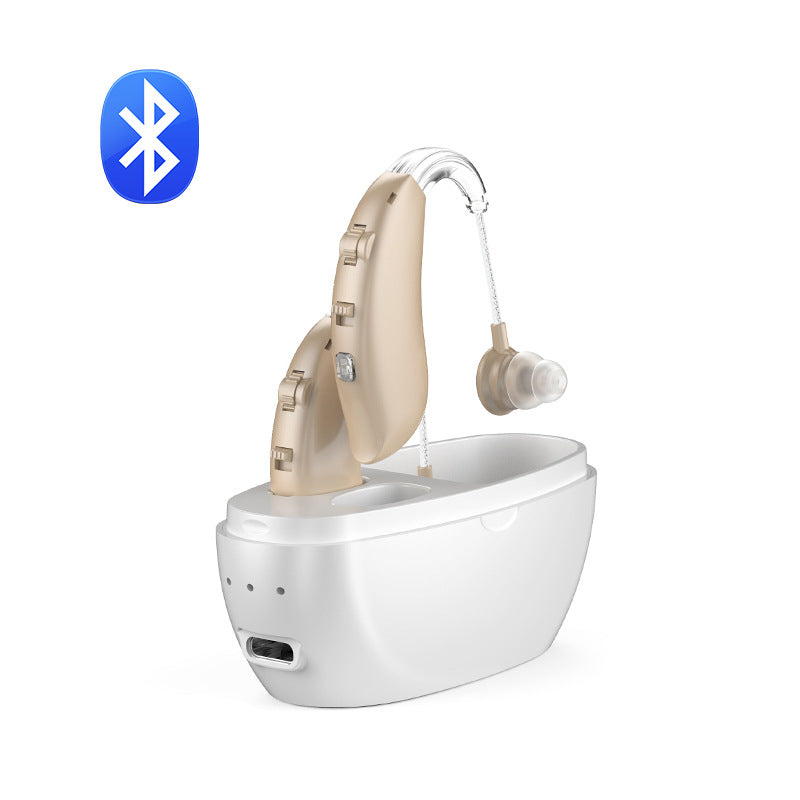 MD Health Rechargeable Bluetooth Hearing Aid with Noise Reduction