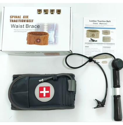 HD Health Inflatable Lumbar Support Belt with Pump for Waist Relief