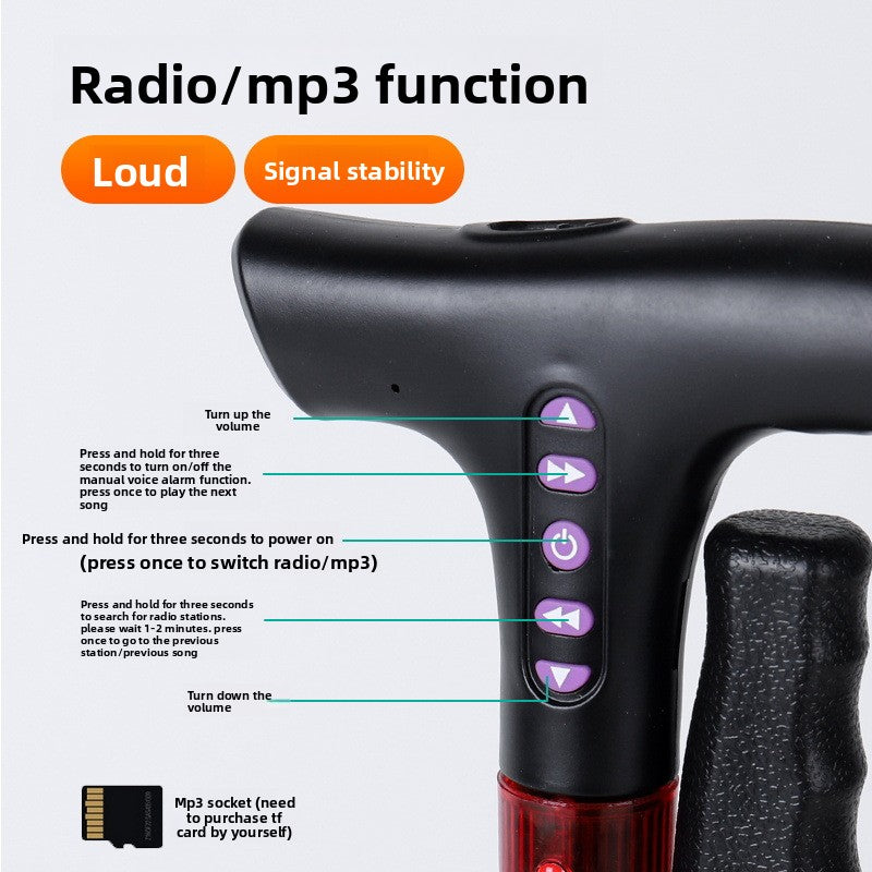 MD Health Walking stick radio