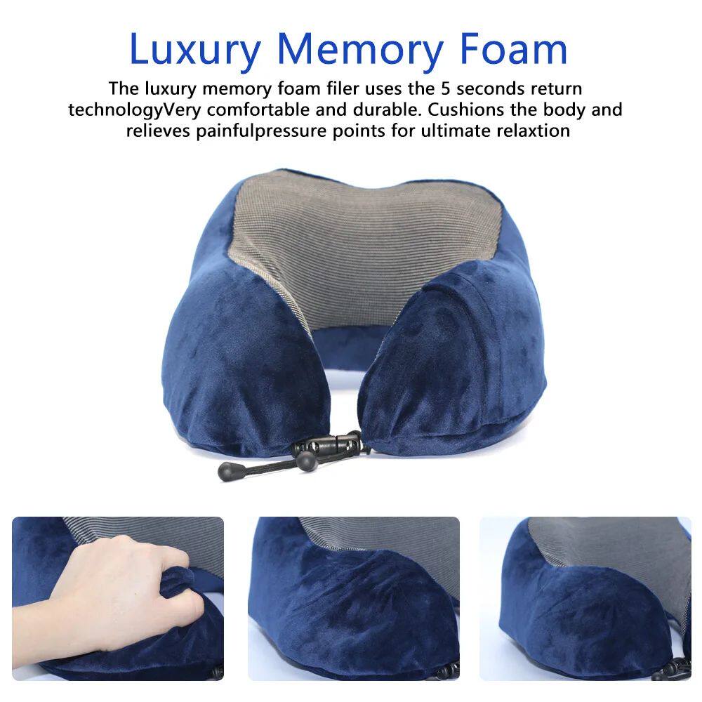 MD Health U-shaped memory foam neck pillow