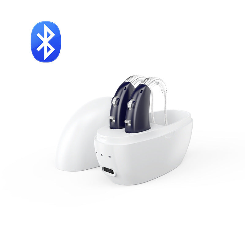 MD Health Rechargeable Bluetooth Hearing Aid with Noise Reduction