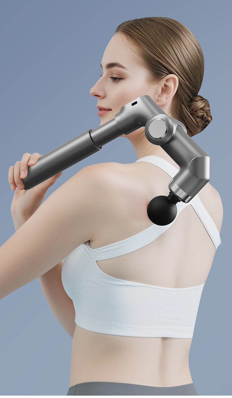 MD Health Foldable Electric Muscle Massager Gun