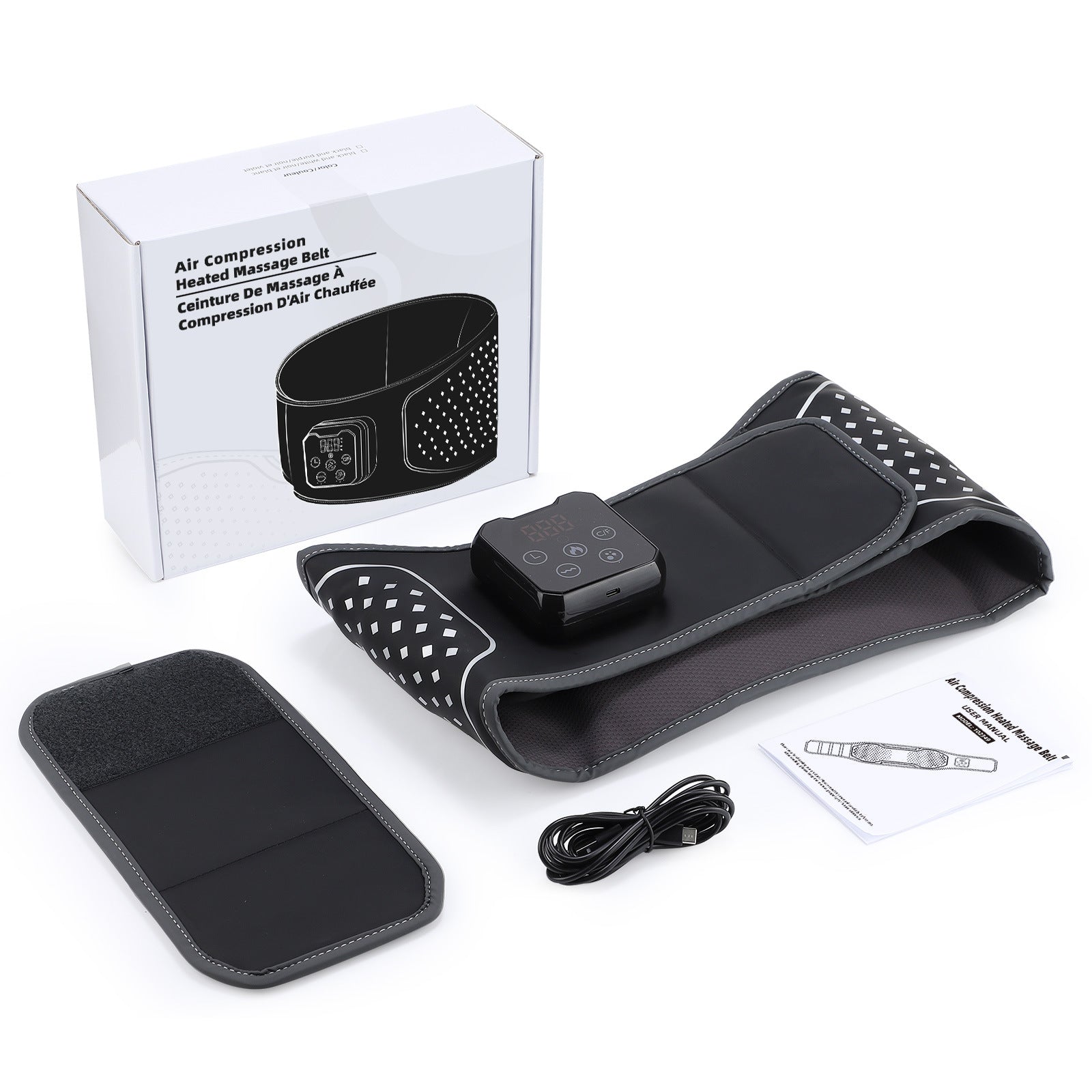 MD Health Electric Heating Massage Belt with Temperature Control