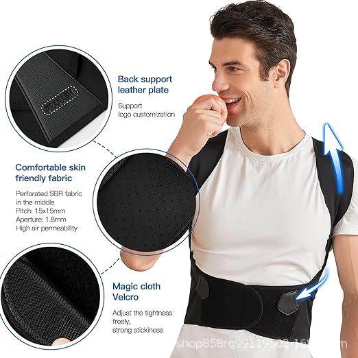 MD Health Adjustable Posture Corrector Back Support Belt