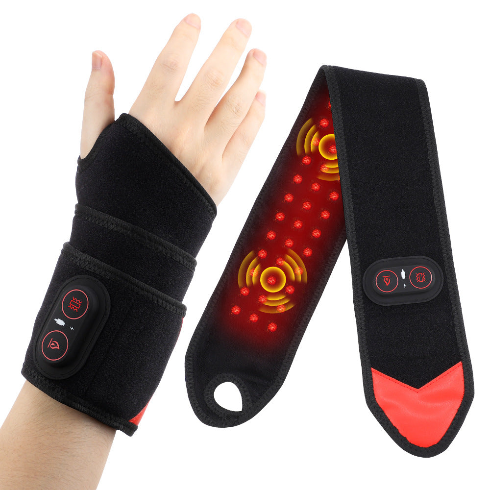 MD Health Red Light Therapy Wrist Wrap with Heat and Vibration