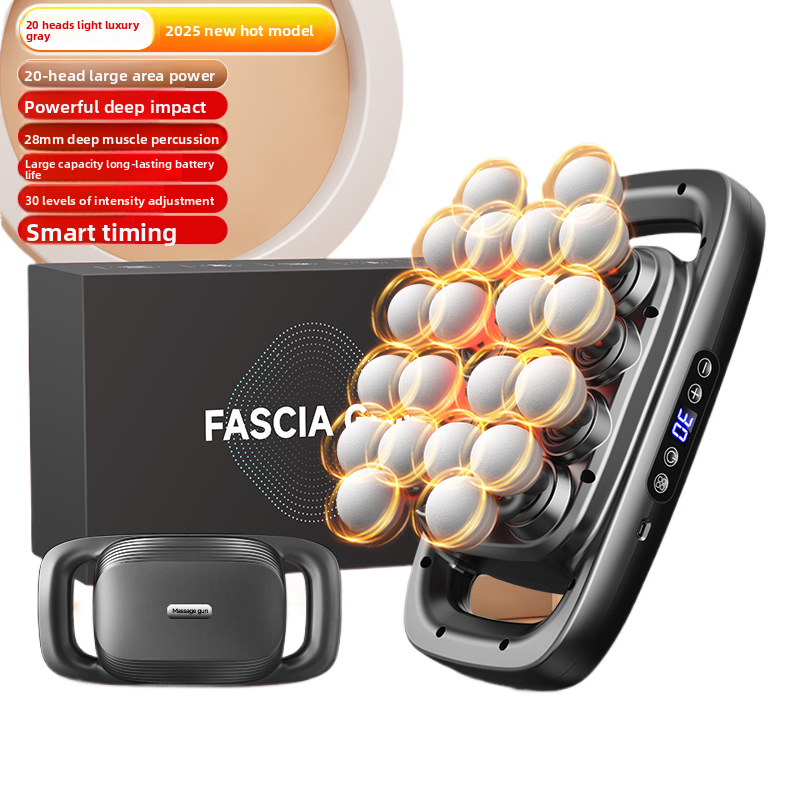 MD Health Fascia gun with multiple heads for back and waist relaxation